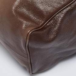 Bottega Veneta Brown Ombre Leather Brera Bowler Bag