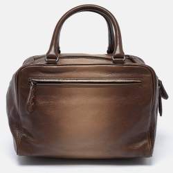 Bottega Veneta Brown Ombre Leather Brera Bowler Bag