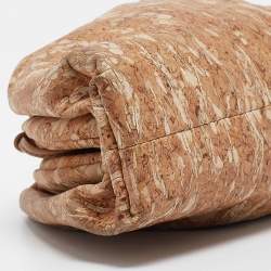 Pre Owned حقيبة بوتيغا فينيتا ميني ذا باوتش جلد بيج