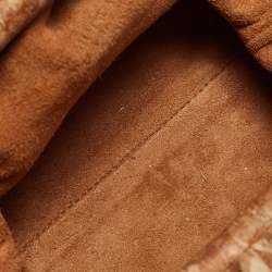 Pre Owned حقيبة بوتيغا فينيتا ميني ذا باوتش جلد بيج