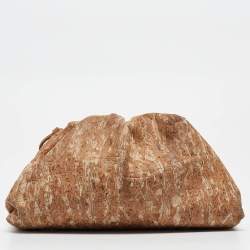 Pre Owned حقيبة بوتيغا فينيتا ميني ذا باوتش جلد بيج