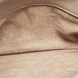 Pre Owned Bottega Veneta Grey Intrecciato Leather Small Olimpia Shoulder Bag