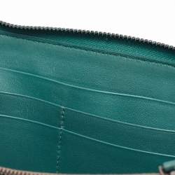 Bottega Veneta Dark Green Intrecciato Leather Continental Wallet