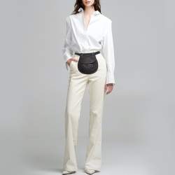 Pre Owned Bottega Veneta Black Intrecciato Leather Belt Bag