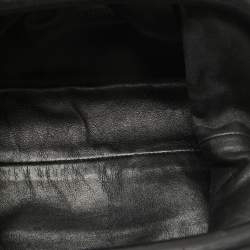 Pre Owned Bottega Veneta Black Leather Mini The Pouch Bag
