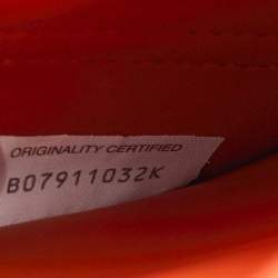 Pre Owned Bottega Veneta Orange Ostrich Leather BV Classic Shoulder Bag