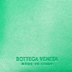 Bottega Veneta Green Intrecciato Leather Bifold Wallet