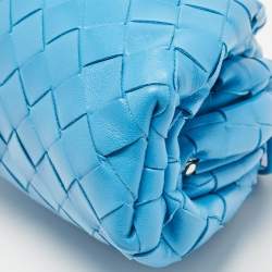 Pre Owned حقيبة بوتيغا فينيتا ميني ذا باوتش جلد بورديغ