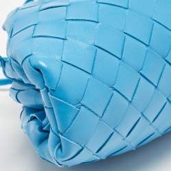 Pre Owned حقيبة بوتيغا فينيتا ميني ذا باوتش جلد بورديغ