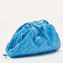 Pre Owned حقيبة بوتيغا فينيتا ميني ذا باوتش جلد بورديغ