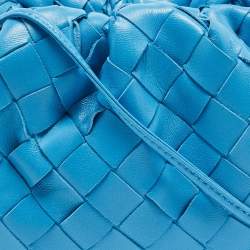 Pre Owned حقيبة بوتيغا فينيتا ميني ذا باوتش جلد بورديغ