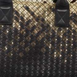 Pre Owned حقيبة يد توتس بوتيغا فينيتا كابات جلد انترشياتو بيج لامع