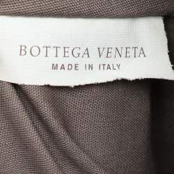 Pre Owned حقيبة كتف بوتيغا فينيتا إنتريشياتو جلد بلون بنفسجي مائل للبيج مع غطاء