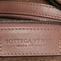 Pre Owned Bottega Veneta Old Rose Intrecciato Leather Veneta Hobo