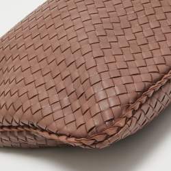 Pre Owned Bottega Veneta Old Rose Intrecciato Leather Veneta Hobo
