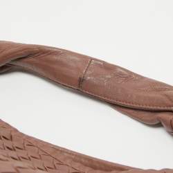 Pre Owned Bottega Veneta Old Rose Intrecciato Leather Veneta Hobo