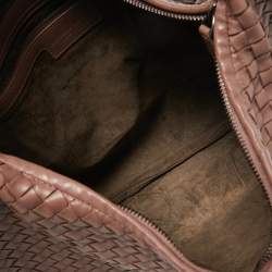 Pre Owned Bottega Veneta Old Rose Intrecciato Leather Veneta Hobo