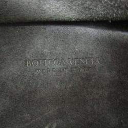 Bottega Veneta Black/Off-white Leather and Canvas Basket Large Tote Bag