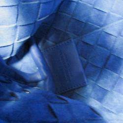 Bottega Veneta Cobalt Nappa Intrecciato Hydrology Tote Bag