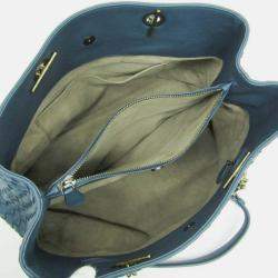 Bottega Veneta Dark green Intrecciato Leather Chain Tote Bag