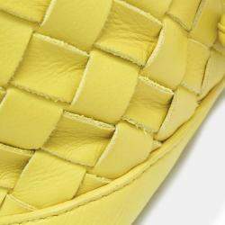 Bottega Veneta Yellow Intrecciato Leather Backpack