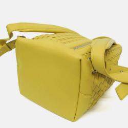 Bottega Veneta Yellow Intrecciato Leather Backpack