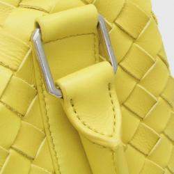 Bottega Veneta Yellow Intrecciato Leather Backpack