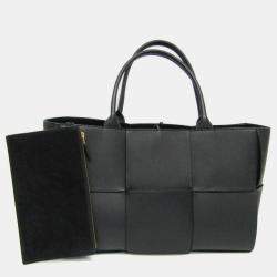 Bottega Veneta Black Leather Medium Acro Tote bag