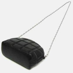 Bottega Veneta Black Padded Nappa Mini Half Moon Top Handle Bag 