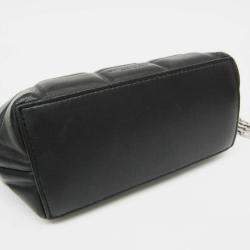 Bottega Veneta Black Padded Nappa Mini Half Moon Top Handle Bag 