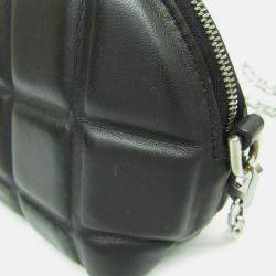 Bottega Veneta Black Padded Nappa Mini Half Moon Top Handle Bag 