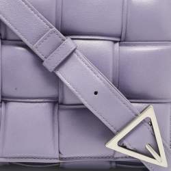 Bottega Veneta Lavender Padded Leather Cassette Shoulder Bag