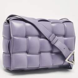 Bottega Veneta Lavender Padded Leather Cassette Shoulder Bag