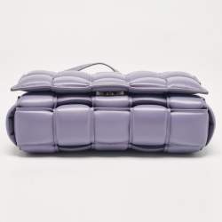 Bottega Veneta Lavender Padded Leather Cassette Shoulder Bag