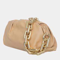 Bottega Veneta Light Brown Leather The Chain Pouch Shoulder Bag