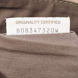 Pre Owned Bottega Veneta Beige Intrecciato Leather Zip Wristlet Pouch