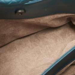 مملوكة مسبقًا Bottega Veneta Dark Green Intrecciato Leather Mini Roma Tote