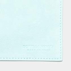 Pre Owned Bottega Veneta Blue Intrecciato Leather Mini Arco Tote