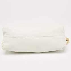 Bottega Veneta White Leather The Chain Pouch Bag