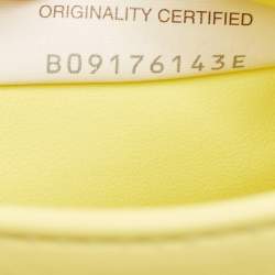 Pre Owned Bottega Veneta Yellow Leather BV Twist Clutch Bag