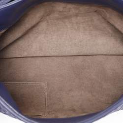 Bottega Veneta Blue Intrecciato Leather Medium Olimpia Shoulder Bag