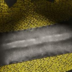 Pre Owned Bottega Veneta Green/Black Intrecciato Leather Limited Edition 302/750 Cabat Tote