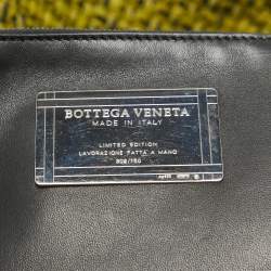 Pre Owned Bottega Veneta Green/Black Intrecciato Leather Limited Edition 302/750 Cabat Tote