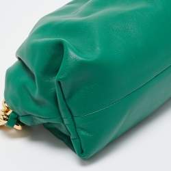 Bottega Veneta Green Leather The Chain Pouch Bag