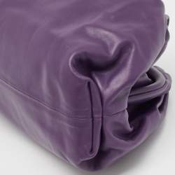 Bottega Veneta Purple Leather Leather Teen Pouch 