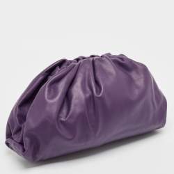 Bottega Veneta Purple Leather Leather Teen Pouch 