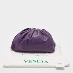 Bottega Veneta Purple Leather Leather Teen Pouch 