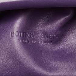 Bottega Veneta Purple Leather Leather Teen Pouch 