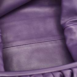 Bottega Veneta Purple Leather Leather Teen Pouch 