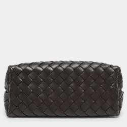 مملوكة مسبقًا Bottega Veneta Brown Intrecciato Leather Small Andiamo Tote